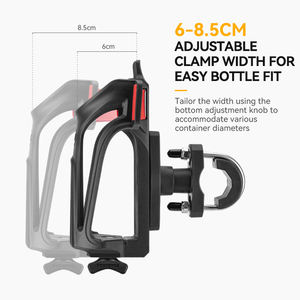 ROCKBROS-Jaula para botella de agua de bicicleta de montaña, soporte para botella lateral ajustable - Product Image 1