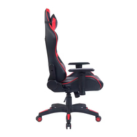 Chaise de jeu PC pivotante réglable en cuir PU de haute qualité, avec structure en acier, pour gamer