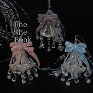 Princess's Gift Christmas Crystal Glass Chandelier <b>Car</b> Interior Hanging <b>Ornament</b> Decoration - Product Image 5