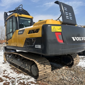 Excavatrice sur chenilles hydraulique Volvo EC220 d'occasion de haute qualité, 22 tonnes, EC220D EC210 EC250 EC240, équipement de machinerie lourde d'occasion - Product Image 3