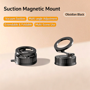 New Vacuum Suction Strong Magnetic Ring Car Phone Holder 360 Rotation Dashboard Windshield Navigation Mount - Product Image 2