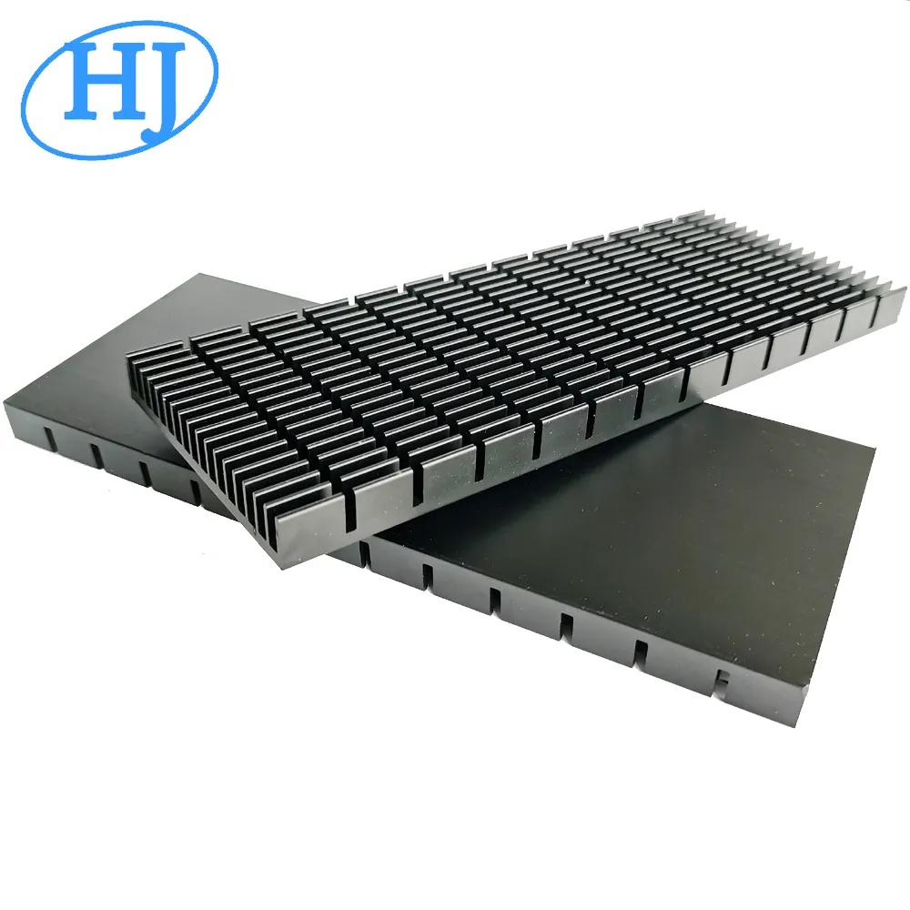 Black anodized IC PCB amplifier processor heatsink 70(W)*11(H)*180(L)mm