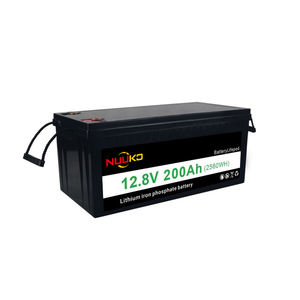 NUUKO锂离子电池12V 100ah 200ah Lifepo4电池组用于太阳能存储系统的深循环电池组 - Product Image 1