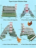 Équipement avicole de type A/H : Cage pour poules pondeuses, couveuse pour poussins, cage pour poulets de chair pour poulailler