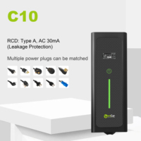 Nouveau chargeur de voiture électrique 7 kW pour modèle C10, type 2/type 1/GB/T, chargeur EV portable 32A avec application WiFi, entrée 200-220V