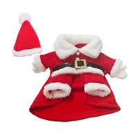 Vêtements de Noël pour animaux de compagnie – Sweat à capuche décoratif rouge en polyester pour chiens et chats, chaud, à deux pattes, pour l'automne et l'hiver, idéal pour les photos de vacances