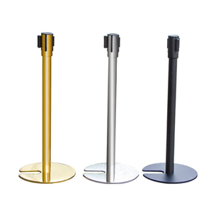 SİYAH U ŞEKLİ İSTİFALE EDİLEBİLİR GERİ ÇEKİLEBİLİR KAYIŞLI BARIYER KUYRUK DİREĞİ 2 METRE UZUNLUKTA - Product Image 6