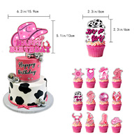 Artículos de Fiesta de Cumpleaños con Temática de Vaquera Rosa, Decoración de Mesa, Pancarta, Globos, Fondo, Decoración para Baby Shower y Fiesta de Cumpleaños para Niñas