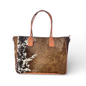 Sac fourre-tout en cuir véritable à poils, pour femme, de créateur, haut de gamme, multifonction, été, LHTB-0092 - Product Image 1