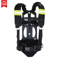 Masque à gaz scba de pompier d'équipement d'incendie de sauvetage d'urgence avec le réservoir d'air pour le pompier
