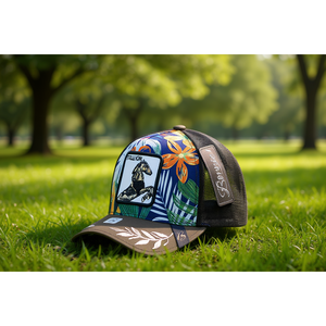 Cappello Trucker Sbornie a 6 Pannelli in Rete Traspirante con Ricamo, Unisex, Casual, Primavera-Estate, per Adulti - Product Image 2