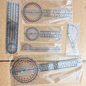 Ensemble de goniomètres médicaux en PVC, règle de mesure d'angle à 360 degrés, outil de mesure - Product Image 5