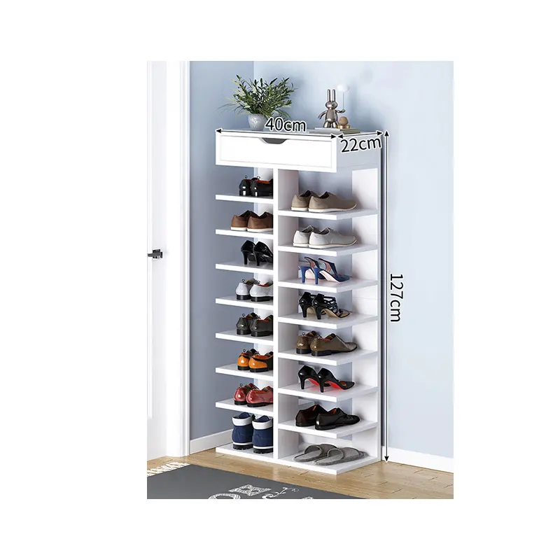 Kainice Discount foldable shoe rack design bamboo shoe rack shoe storage for home