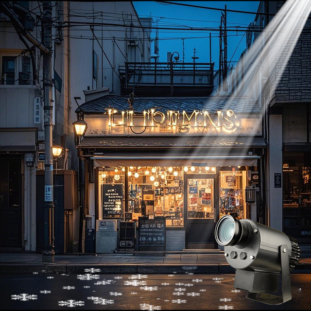 Middle East Custom 240W LED Advertising Light Gobo Projector HD Waterproof Outdoor Door Projection Iamp