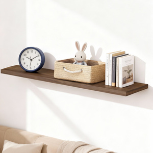 OEM Modern <strong>Floating</strong> Wall <strong>Shelf</strong> MDF <strong>Wood</strong> for Living Room Bedroom Kitchen Plant Book Display Home Decor Bulk Wholesale - Product Image 1