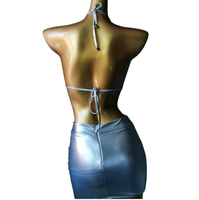 Ensemble Sexy de luxe pour filles avec strass, Style Bikini brillant, tenue de danse, tenue de soirée pour femmes