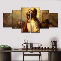 Christianisme Toile Art Haute Définition Impression Portrait de Jésus Peinture Murale Moderne Religion Art Décor Mural