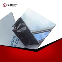 Réflecteur d'éclairage extérieur pour bus, feuille d'aluminium finition miroir, revêtement de colonne pour transporteur en vrac, bardage mural extérieur finition miroir