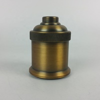 Support de lampe en métal Vintage/rétro, ampoule en laiton/douille de lampe en cuivre,