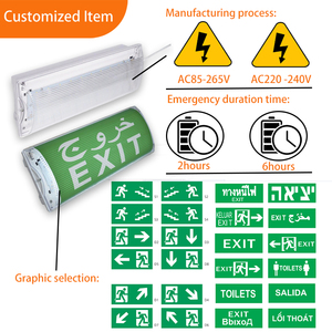 Lampe murale d'urgence Tuoming AC85-265V, LED rechargeable par USB, lumière d'urgence incendie - Product Image 2