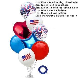 American USA วันประกาศอิสรภาพบอลลูน Decor กรกฎาคม 4th ANNIVERSARY รักชาติเลื่อมบอลลูนธงอเมริกันบอลลูนตกแต่ง - Product Image 2