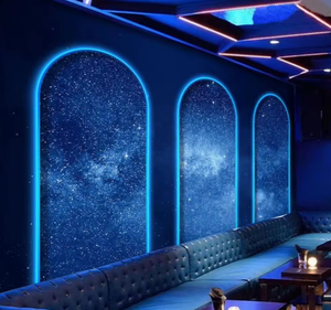 Decoración KTV Murales de pared luminosos dedicados Tecnología Sense 3D Nightclub Wallpaper - Product Image 4