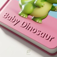 Cetak Buku Papan Bayi Custom, Buku Gambar Anak dengan Embos Dalam, Tebal 2.0mm, Papan Ivory, Tinta Eco Soy, MOQ Rendah