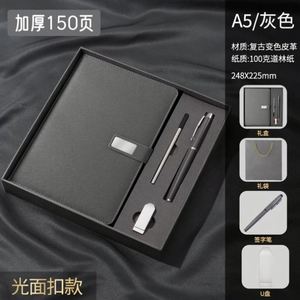 Customized Business Office Wholesale Promotional Luxury Gift Items <b>A5</b> Leather PP Journal <b>Diary</b> Notebook Corporate Gift Set Pen - Product Image 3