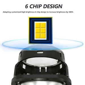 Đèn pha trước ô tô IDISON T25SW <span class=keywords><strong>2</strong></span>.5 inch, xu hướng mới, lắp đặt không cần khoét lỗ 9005/9006, 55w, thấu kính hai tiêu cự, thấu kính chiếu sáng Bi-LED - Product Image 3