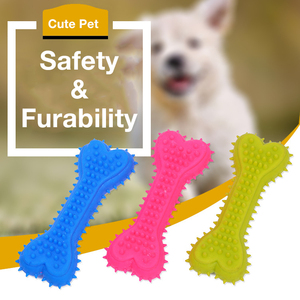 Nhà Máy Bán buôn Pet <span class=keywords><strong>Chew</strong></span> indestructable <span class=keywords><strong>Dog</strong></span> Đồ chơi xương răng hàm bit-kháng đồ chơi <span class=keywords><strong>TPR</strong></span> xương cho chó nhai đồ chơi kêu cót két - Product Image 2