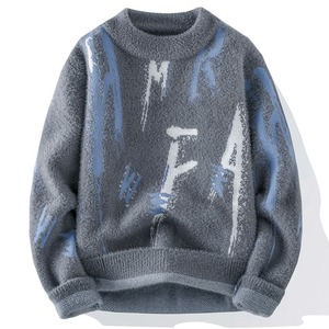 Felpa con Cappuccio Invernale da <span class=keywords><strong>Uomo</strong></span>, Semplice e Imbottita, Cardigan Lavorato a <span class=keywords><strong>Maglia</strong></span>, Maglione Base - Product Image 3
