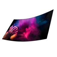 Panneau LED flexible ultra-fin, écran LED pliable, prise en charge HDR 1080P, garantie de 5 ans, taille personnalisable pour mur intérieur/extérieur