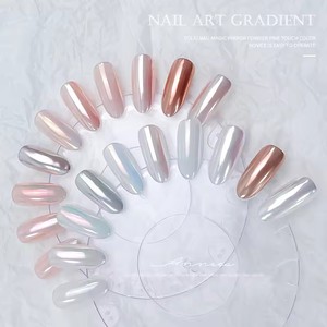 Productos de tendencia 2024 Nails Multi White Pearl Shimmer Chrome Powder Moonlight Nail Pigment Powder - Product Image 5
