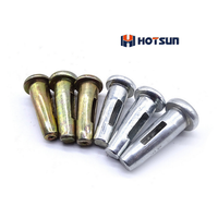 China Supplier Heavy Duty Formwork Yellow Zinc Solid/Hollow Round Mivan Wedge and Pin for Concrete Building Stub Pin 16*70