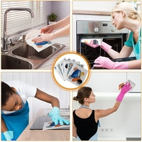 Marque privée Vente en gros Imprimé Personnalisé Éponge à vaisselle en cellulose absorbante réutilisable Serviettes à vaisselle suédoises personnalisées réutilisables