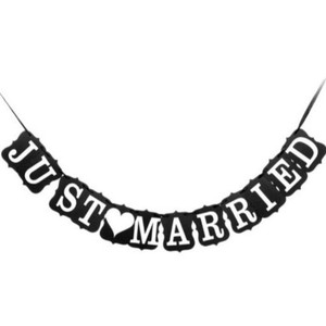 ชุดตกแต่งงานแต่งงา<span class=keywords><strong>น</strong></span>แบบแขว<span class=keywords><strong>น</strong></span> <span class=keywords><strong>ป</strong></span>้ายข้อความ Just Married สำหรับงา<span class=keywords><strong>น</strong></span>เลี้ยงต้อนรับ งา<span class=keywords><strong>น</strong></span>เลี้ยงฉลองสมรส ฉากหลังตกแต่ง - Product Image 5
