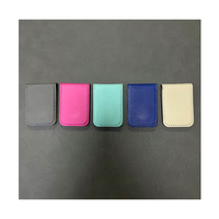 Pince à billets en similicuir couleur personnalisée et lasérisable Porte-cartes Pince à billets en cuir Logo personnalisé Pince à billets portable à deux volets
