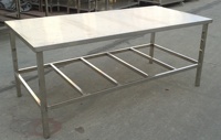 Table en acier inoxydable 304, plateau de travail et tri