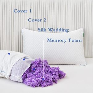 Almohada de Espuma Viscoelástica Ortopédica, Soporte Cervical para el Cuello, Almohada de Rebote Lento para Dormir de Lado o Boca Arriba - Product Image 4