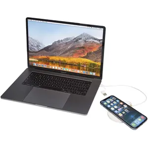 Stazione di ricarica wireless in plastica riciclata da 15 W Freal - Product Image 4