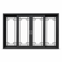 Système de fenêtres coulissantes en aluminium pour terrasse et balcon de maison moderne, à double vitrage, résistant à la corrosion, à glissement fluide et à faible bruit