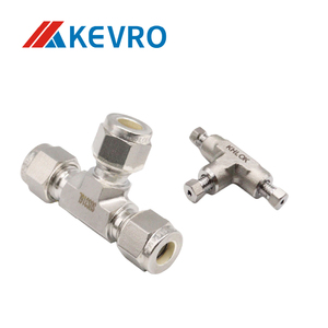 Tee cách thép không gỉ nam kết nối chủ đề nén phụ kiện Rèn Kỹ Thuật Đánh bóng swagelok loại - Product Image 2