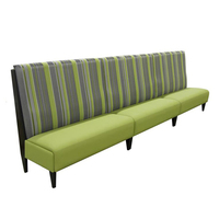 S094 Restaurant Stand Sofa Sitz Tisch Stühle Set Möbel Leder Couch Sitzbank Samt Sitz Tisch Stühle für Cafe Bar