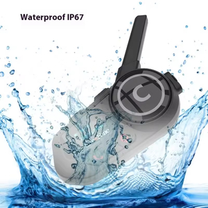 Casque de moto V2.0 avec kit microphone, étanche IPX-6, double connexion, prise en charge FM et partage de musique - Product Image 3