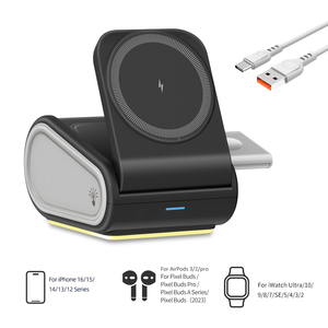 Lámpara de cargador inalámbrico magnético portátil de diseño único 15W para <span class=keywords><strong>iPhone</strong></span> 12-17 Apple Watch AirPods OJD-<span class=keywords><strong>133</strong></span> - Product Image 4
