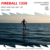 Ensemble hydrofoil Fireball 1350 Aile Foil High Aspect Wing Foil System pour des performances de glisse longue distance en vent contré AXIS
