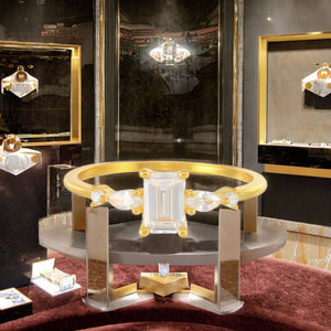 <b>Sweet</b> Elegant S925 Sterling Silver Gold Plated Square Zircon Ring Candy Pink and Yellow Women's Wedding <b>Party</b> Gift Jewelry - Product Image 3