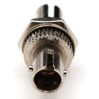 Adaptateur fibre optique ST vers ST Simplex Monomode ST UPC 0.2dB Coupleur métallique 1000 Mating pour Boîtier terminal ODF FTTH avec raccord à bride