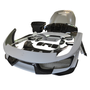 Verdadera fibra de carbono estilo Pista parachoques delantero y trasero faldas laterales alerón trasero capó <span class=keywords><strong>Kit</strong></span> de carrocería para <span class=keywords><strong>Ferrari</strong></span> <span class=keywords><strong>488</strong></span> GTB <span class=keywords><strong>kit</strong></span> de carrocería - Product Image 1