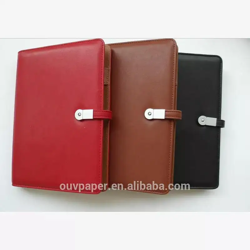 Agenda 2021 notepad charger for phone leather diary